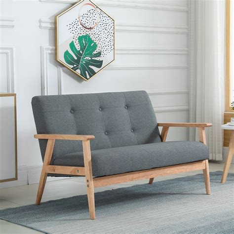 Homcom Doppelsofa Polsterung Loveseat Kaufland De