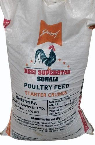 Crumbs 50kg Godrej Sonali Poultry Feed Starter At Rs 1800 Bag In Tin Pahar