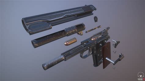 ArtStation - M1911A1 w. Internals