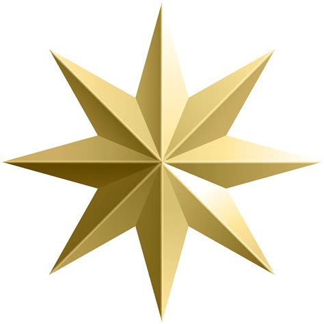 Transparent Gold Star : 3d Gold Star Png Download - Gold Star Clipart ...