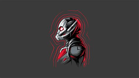 Ant Man Minimal 4k Wallpaper Hd Superheroes Wallpapers 4k Wallpapers