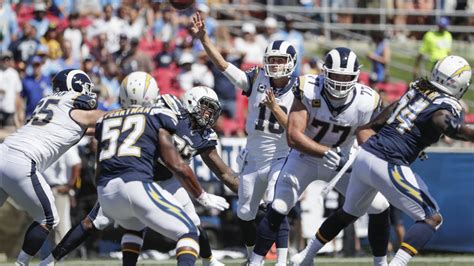 Rams Vs Chargers NFL Preseason Game Live Streaming Options Kick Off