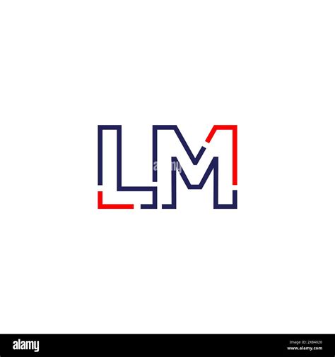 LM Tech Logo Concept Design Stock Vector Image Art Alamy