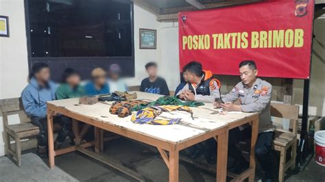 Polisi Gagalkan Rencana Tawuran Dan Perang Sarung Di Cisolok Kejar