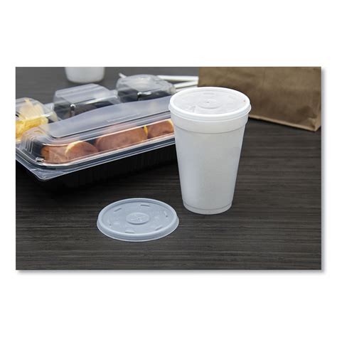 Plastic Lids Fits 12 Oz To 24 Oz Hotcold Foam Cups Straw Slot Lid