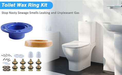 Amazon Toilet Wax Ring Kit With Flexible Flange And Bolts For