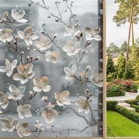 Frosted Glass Window Film Privacy Film Stained Glass Decals for