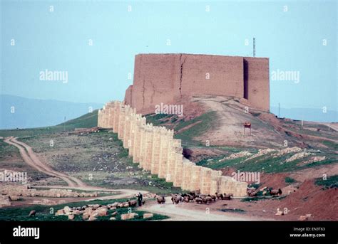 Historic archaeological ruined Assyrian city of Nineveh, a UNESCO World ...