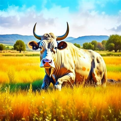 Texas Longhorn Cow Digital Art Clipart Cows 15 High Quality Jpgs ...