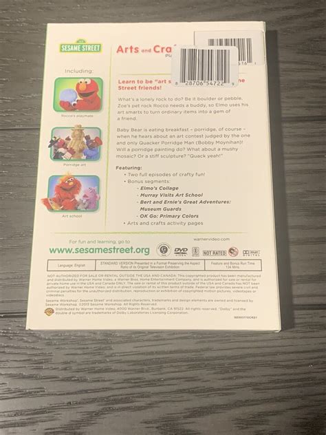 DVD Sesame Street ARTS And CRAFTS PLAYDATE New Sealed W Slip Cover EBay