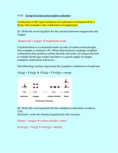 Great Word Equation For Combustion Of Ethane Geometry Formula Chart Texas