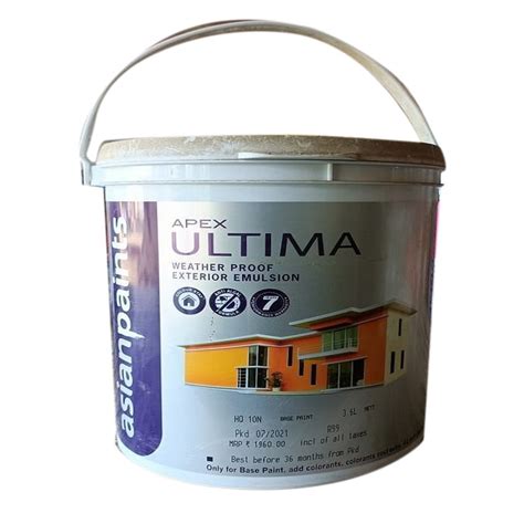 Asian Paints Apex Ultima Emulsion Paint 1 Ltr At Rs 1960 Bucket In