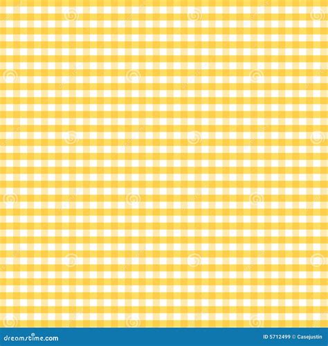 Seamless Gingham Background Golden Yellow Stock Vector Illustration