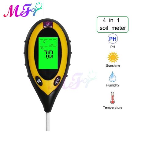 4 In 1 Digital PH Meter Soil Moisture Monitor Temp Grandado