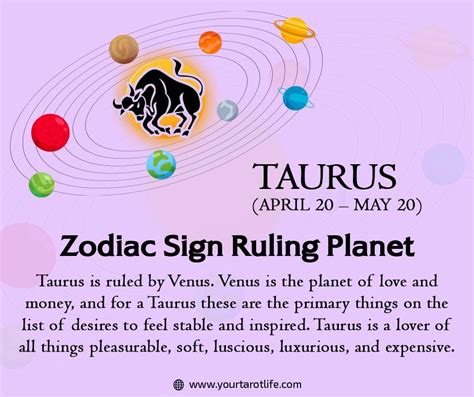 Zodiac Sign Ruling Planet Venus