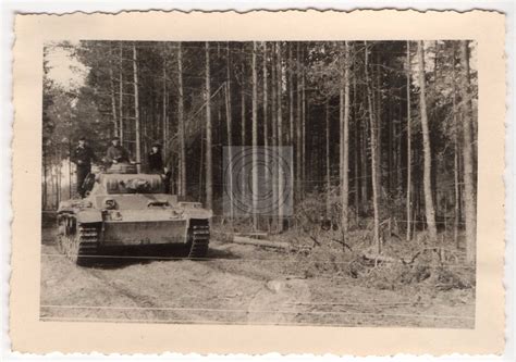 Panzermen Sit Topside On Passing Pzkw Iii Panzer Postimages