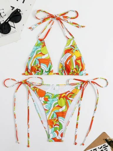 Drukuj String Bikini 2023 kobiety Sexy trójktny 13941784667 Allegro pl