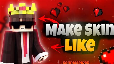 How To Make Minecraft Skin Like Senpaispider 🥰 No Clickbait Youtube