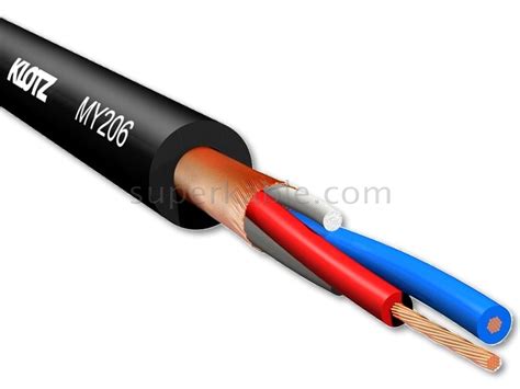 KLOTZ MY206SW Kabel mikrofonowy 2x0 22mm² czarny Superkable