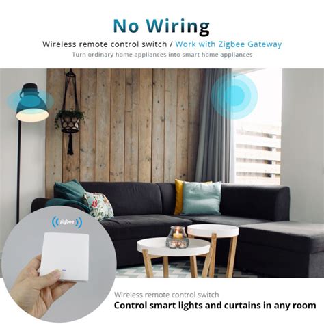 Benexmart Zigbee Wireless Scene Switch Push Button Switch Smartthings