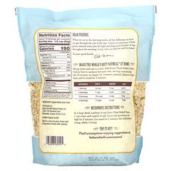 Bob S Red Mill Organic Extra Thick Rolled Oats Whole Grain Oz G