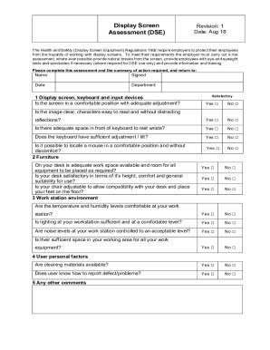 Fillable Online DSE Form Rev 1 Docx Fax Email Print PdfFiller