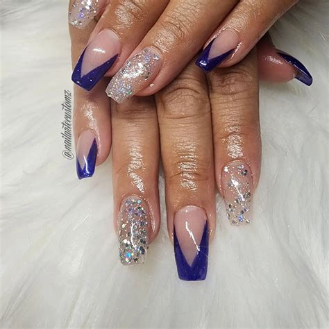 Navy Blue And Silver Nails Designs To Copy Nail Designs Daily