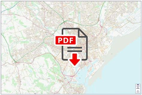 Central cardiff city street map digital download – Artofit