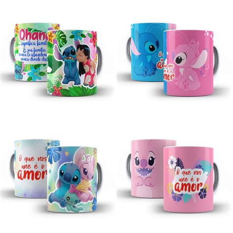 Kit Digital Sublima O Caneca Stitch Namorados Artes Elo