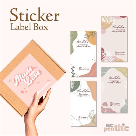 Jual Cetak Sticker Segel Kotak Box Custom Sticker Kotak Segel Makanan