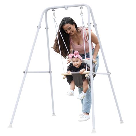 Amazon.com: Baby Swing, Toddler Swing, Baby Swing with Stand,Swing Set for Infant,Outdoor Indoor ...