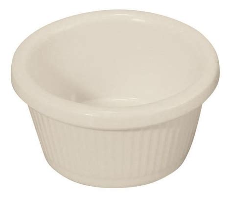 Bone Plastic 2 Oz Fluted Ramekin LionsDeal