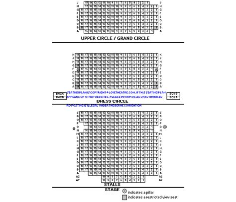 Princess Theatre Seating Plan