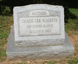 Grace Lee Mcpherson Roberts Find A Grave Memorial