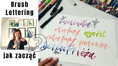 Brush lettering jak wygląda praktyka jak pisać ładne litery YouTube