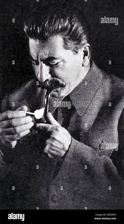 Soviet Poster Tobacco Pipe Of Stalin 1930