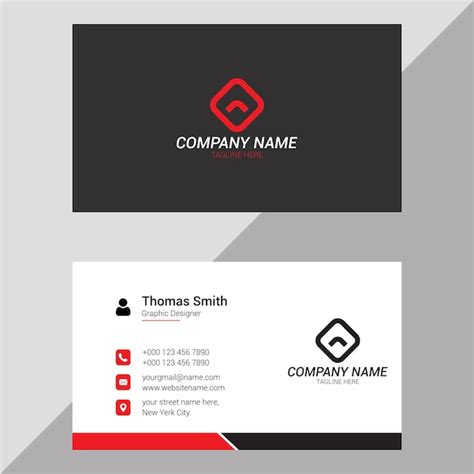 Premium Vector | Free vector black and white business card