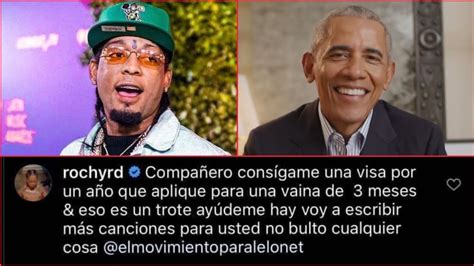 Rochy Rd Le Pide P Blicamente A El Ex Presidente De Usa Barack Obama