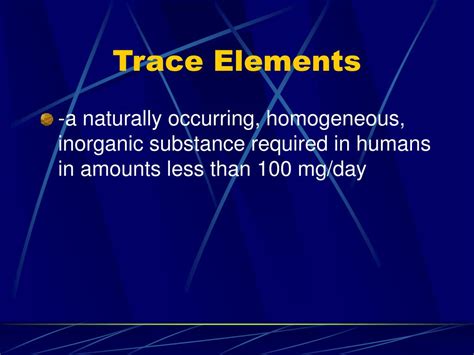 Ppt Trace Elements Powerpoint Presentation Free Download Id4250758