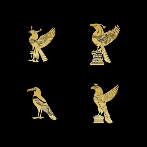 Premium Vector Egyptian God Horus Logo Icon Design Template