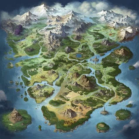 Draw a fantasy map for your dnd campaign by Strousirilla | Fiverr