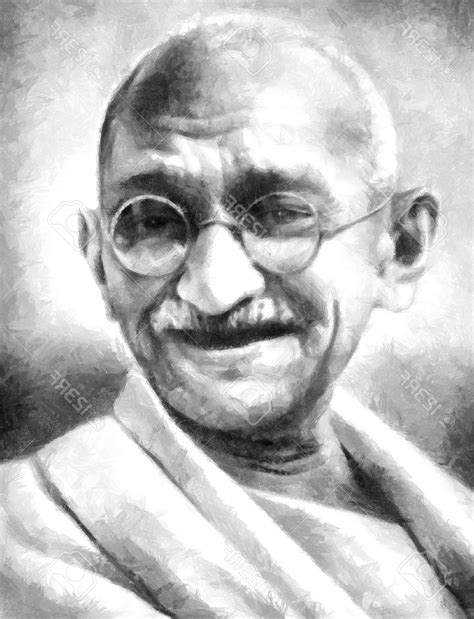 Gandhiji Sketch at PaintingValley.com | Explore collection of Gandhiji Sketch