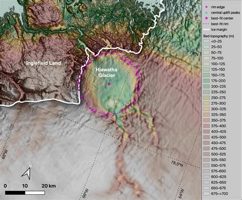 Crater Beneath Greenland Glacier Is 58 Million Years Older Than