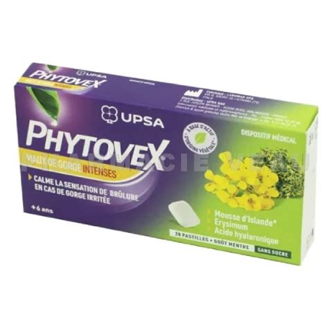 Phytovex Maux De Gorge Intenses Pastilles Go T Menthe Sans Sucre