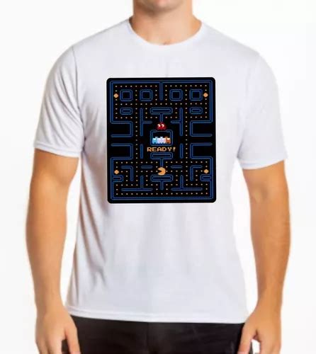 Camiseta Videogame Jogos Pac Man Pacman Nostalgia Mercadolivre