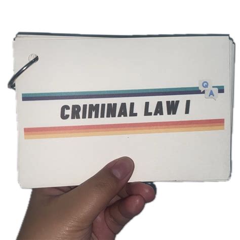 Criminal Law I Flashcards Hobbies Toys Books Magazines Textbooks