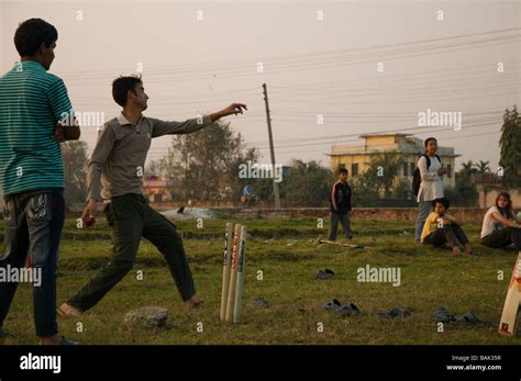 Nepali Youth Recreation Stock Photo Alamy