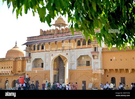 Amer Fort Or Amber Fort Is A Fort Located In Amer Rajasthan India