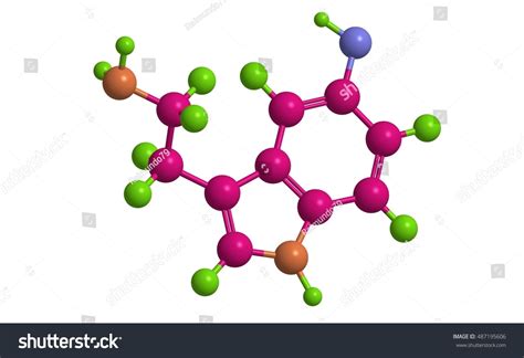 Molecular Structure Serotonin Thrombotonin Monoamine Neurotransmitter