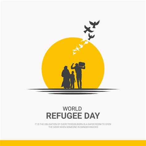 Premium Vector Vector For World Refugee Day